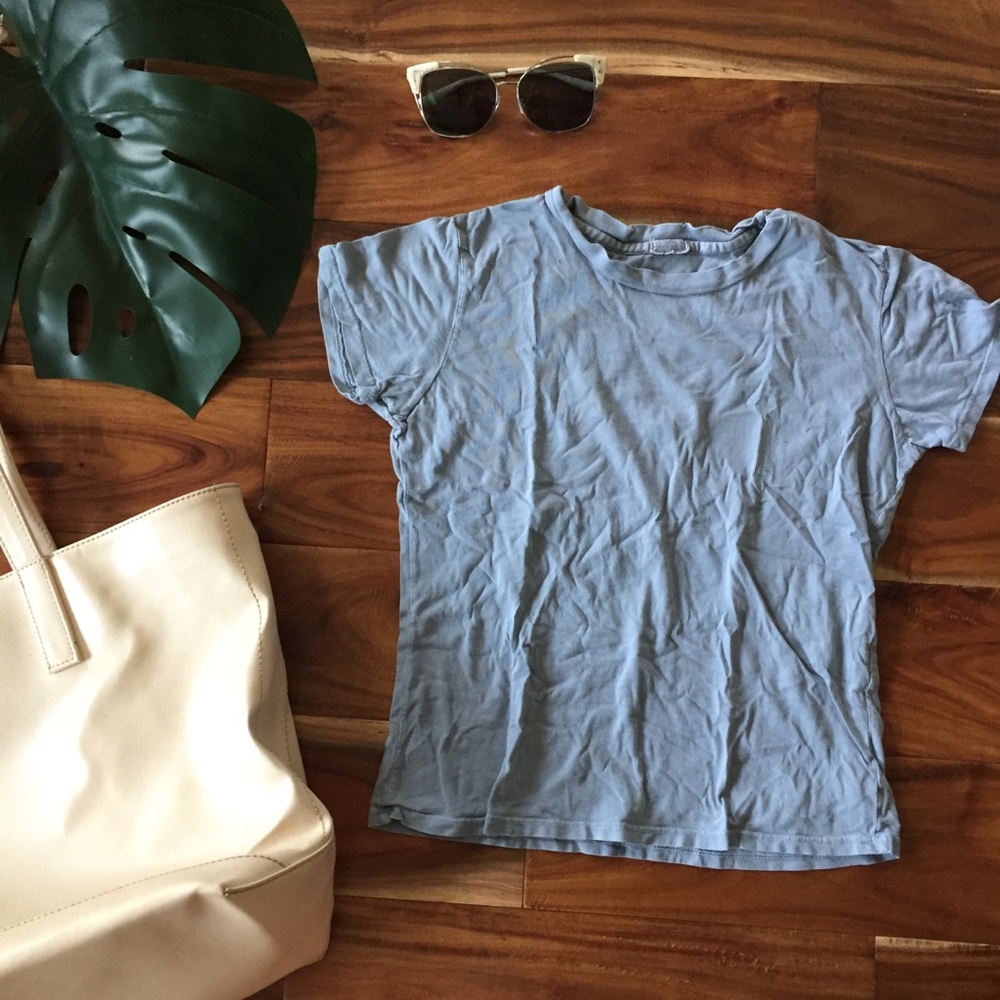 Brandy Melville light blue tee